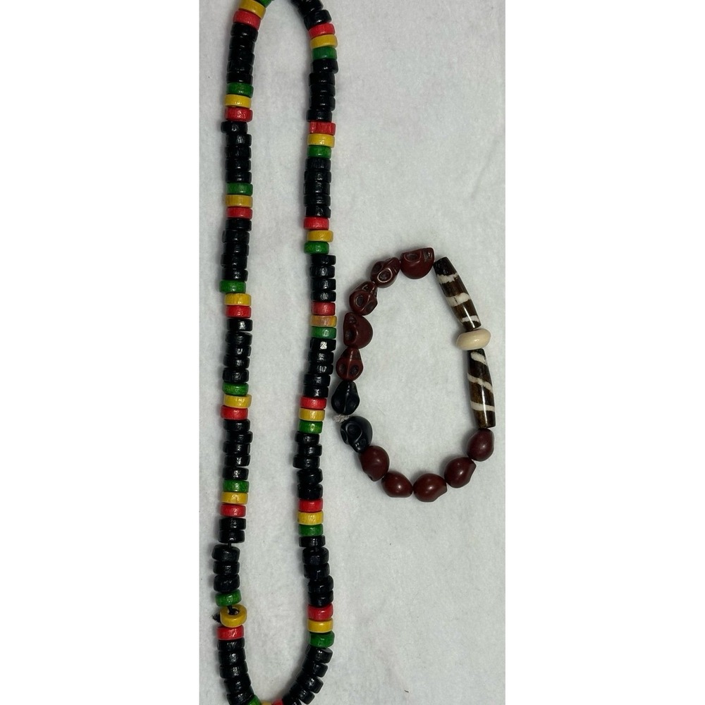 Bracelets Bundle. Reggae Rasta & Skulls.! - Picture 4 of 4